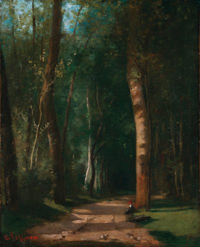 Allee im Wald von Camille Jacob Pissarro